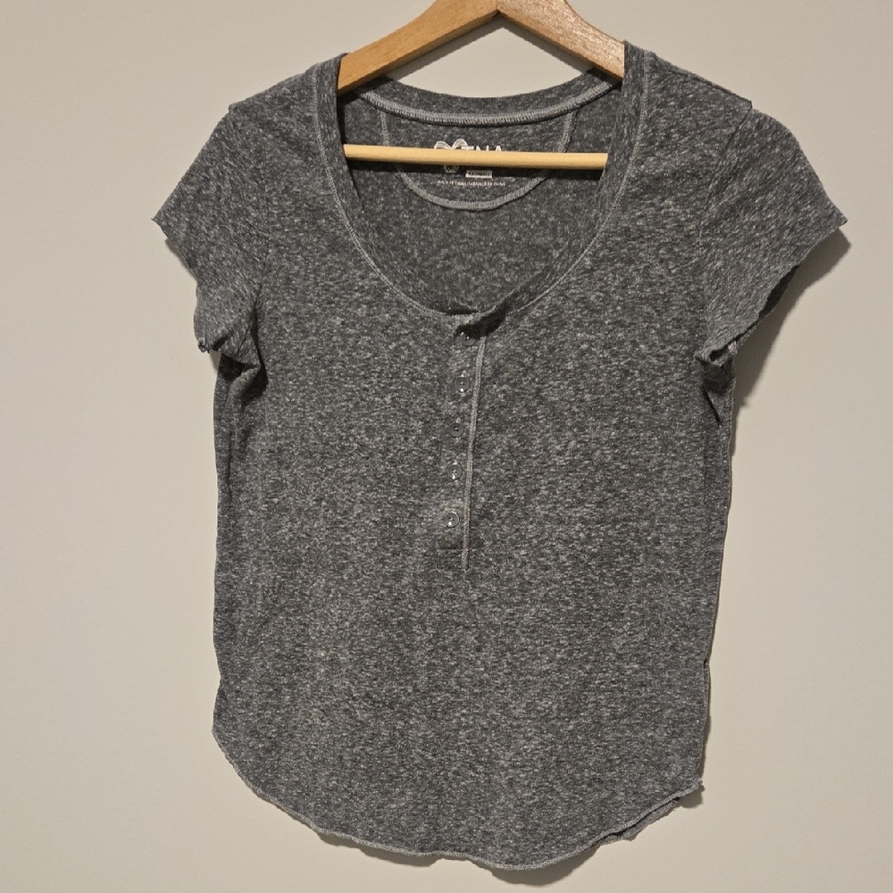 Free If Liked With A Purchased Bundle TNA Charcoal Short Sleeve Tee